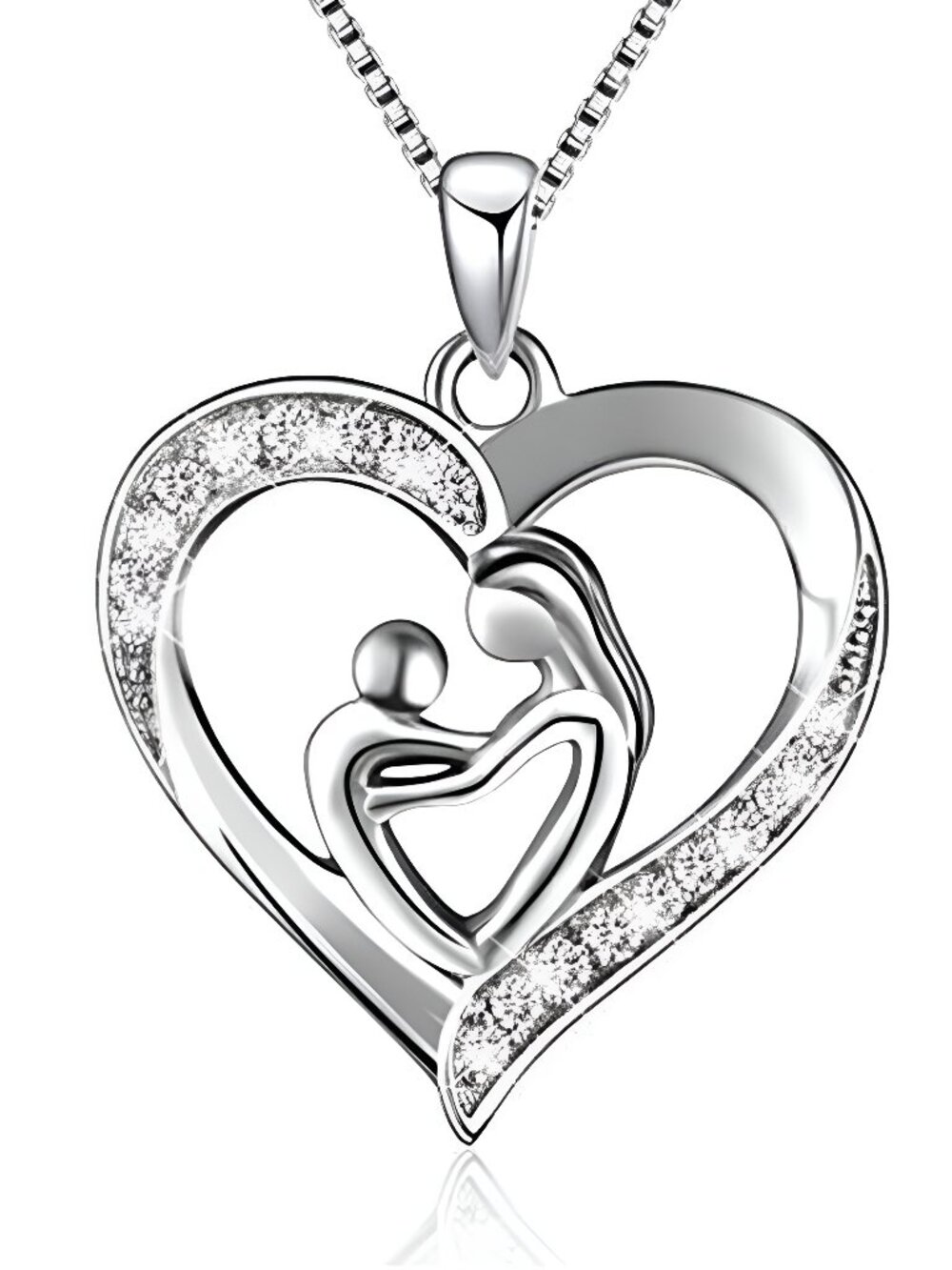 Mothers Day Gifts for Women 925 Sterling Silver Mother and Daughter Son Love